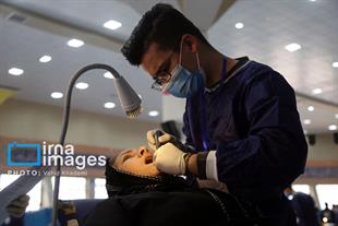 Healthcare personal render voluntary services in northeast Iran